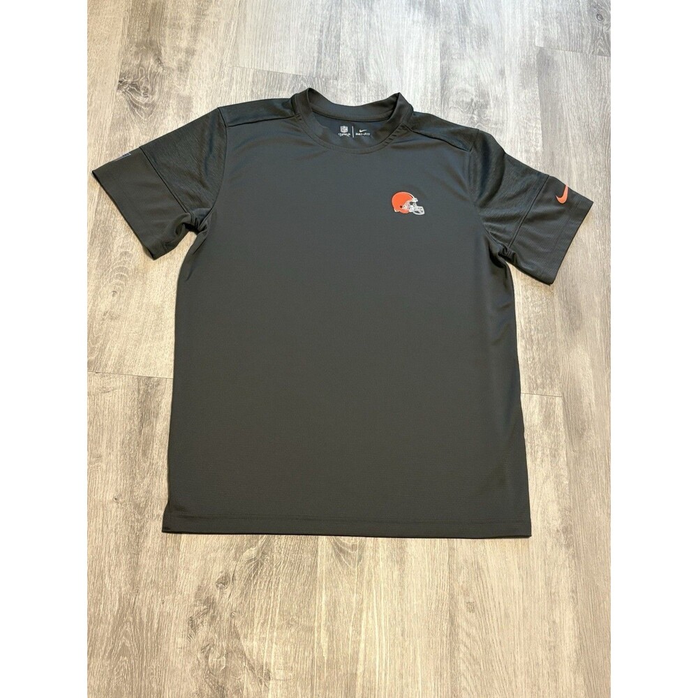 CLEVELAND BROWNS NIKE T-Shirt Men's M Gray NFL Dri Fit Short Sleeve Crewneck